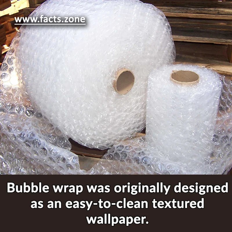 Bubble wrap was originally designed as an easyto... • Facts Zone
