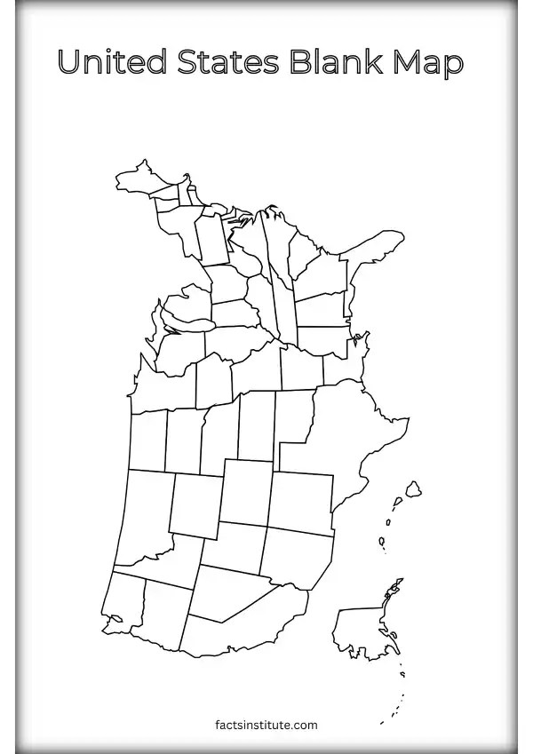 Free Printable United States Map - The Facts Institute