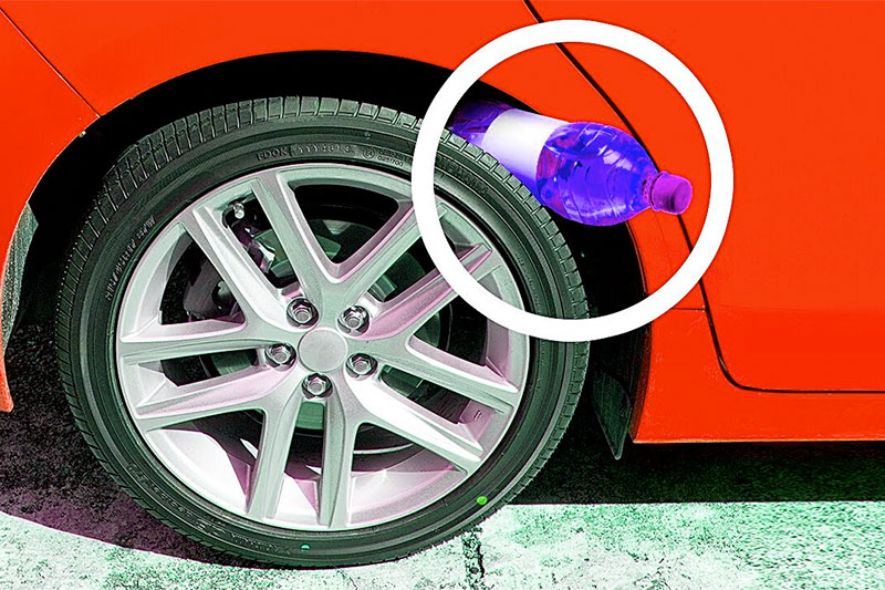Don't be caught off guard! Never Ignore A Bottle On Your Tire Factspedia