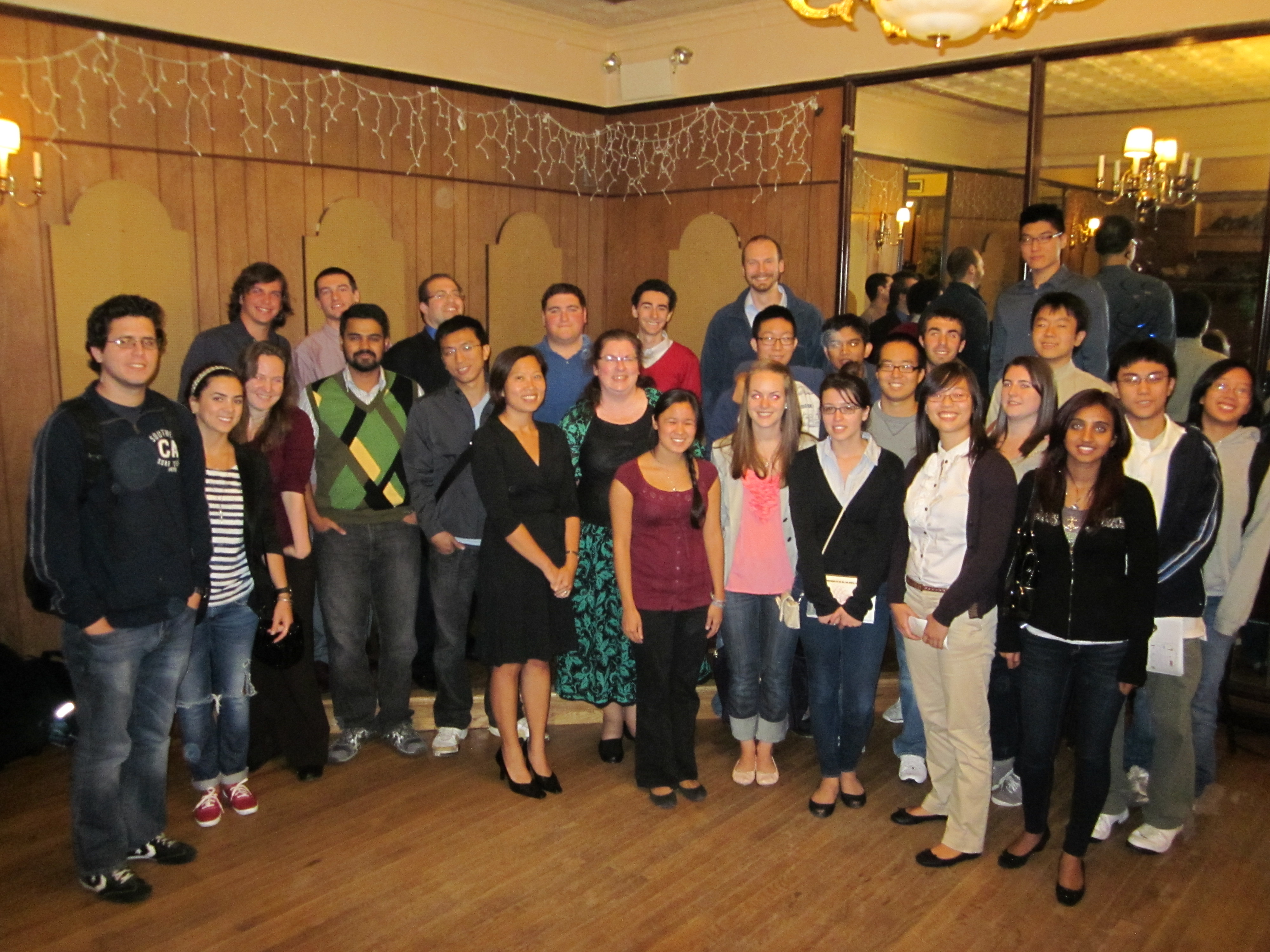 Cooper Union Chemical Engineering students and alumni at the 2011 AIChE