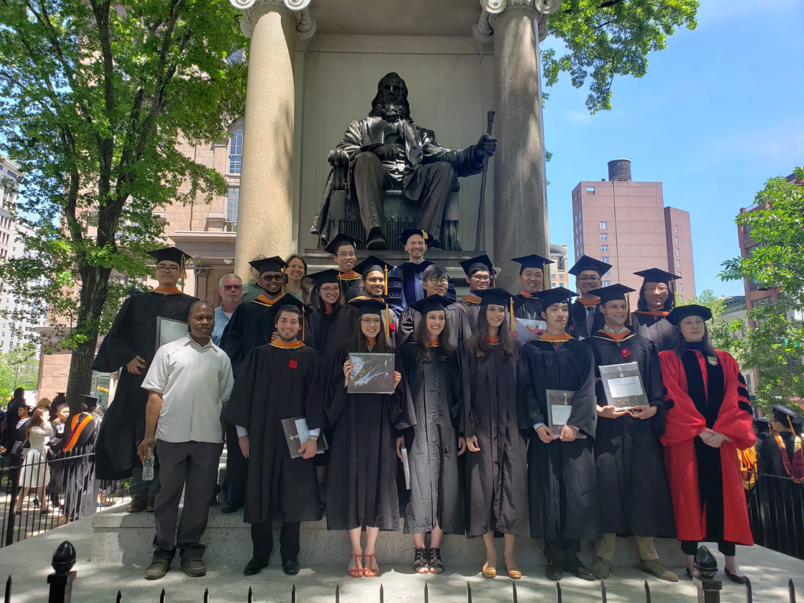 Cooper Union Chemical Engineering Class of 2019 in Cooper Square at