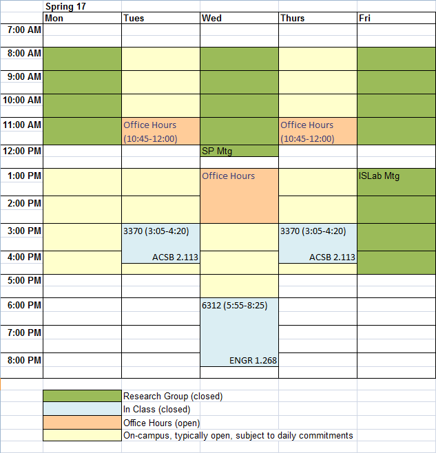 utrgv final exam schedule spring 2023 CSCI/CMPE 3370