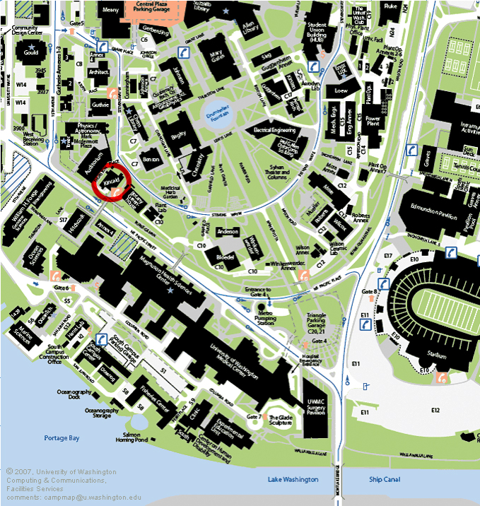 Campus Map Uw Guthrie Contact Wilson Lab