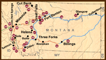 Lewis And Clark Trail Map Montana Lewis And Clark Expedition