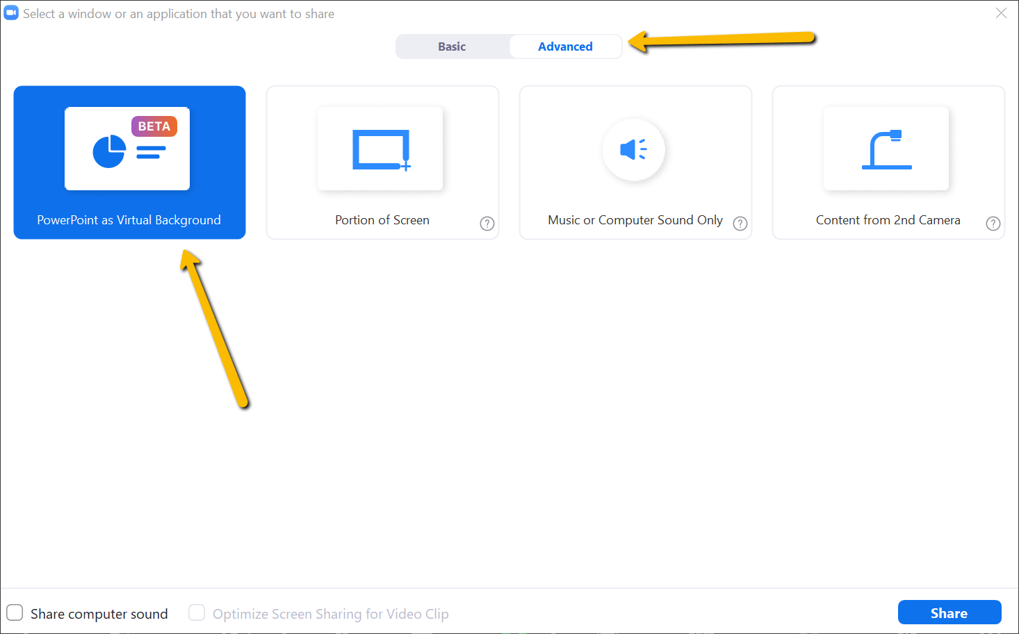 Using a PowerPoint Presentation as Zoom Background Faculty Resources