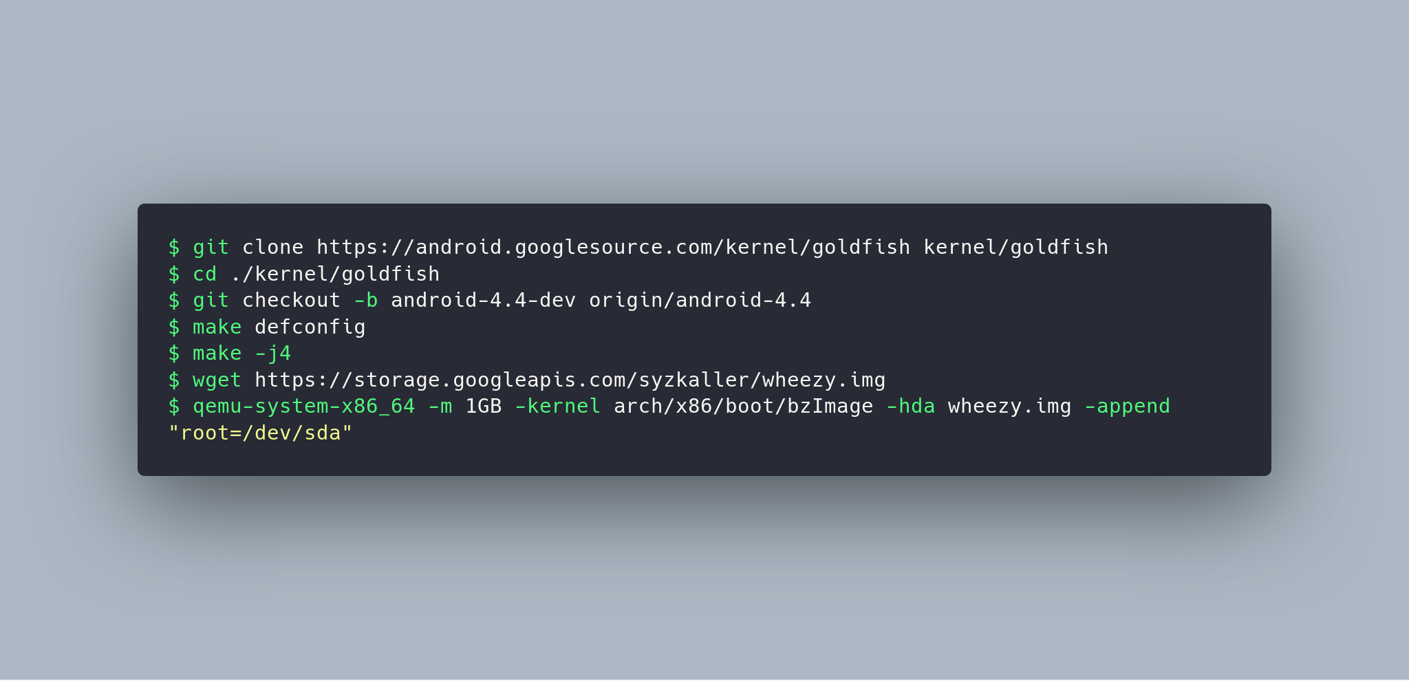 Build Android Kernel and Run on QEMU with Minimal Environment Step by Step
