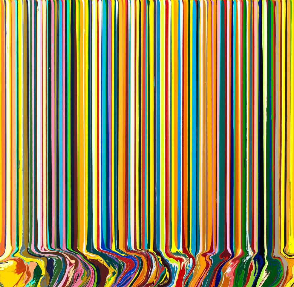 Ian Davenport’s first solo exhibition in Dubai, ‘Cascade’ FAD Magazine