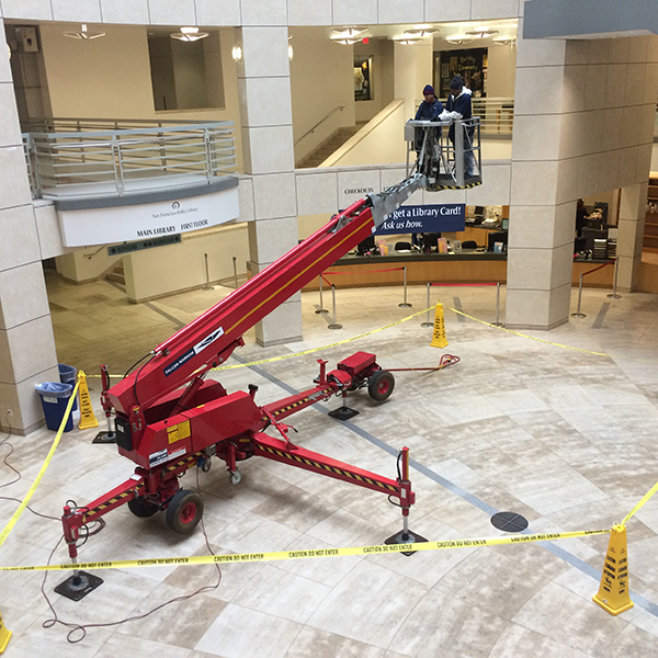 Bay Area Spider Lift, Compact Crawler, Atrium Lift Rental Fagan High