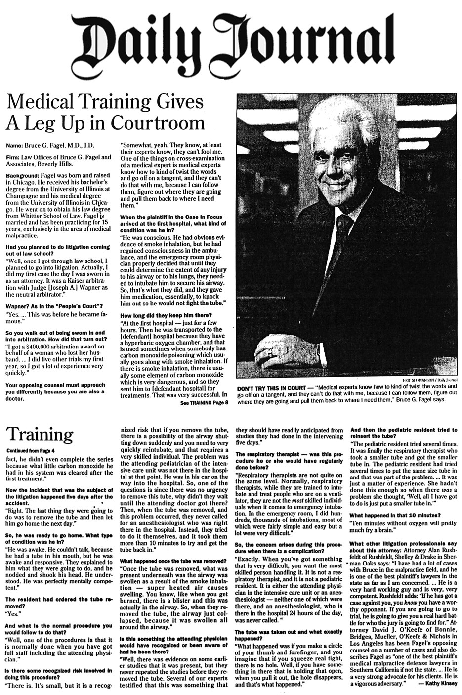 Special Issue Medical Malpractice California Medical Malpractice