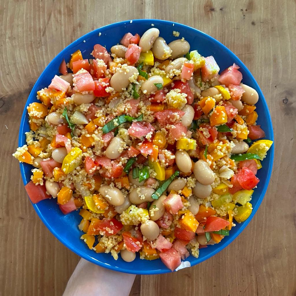 summer cous cous fagiolini easypeasy plantbased recipes