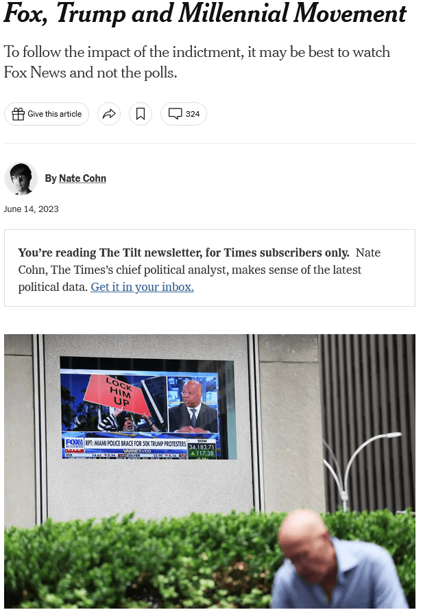 ‘Millennials Moved Right’ NYT CherryPicks Data to Bolster Political