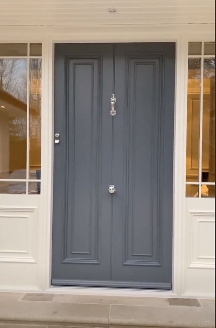 Pippa O'Connor front door Fairco. FAIRCO