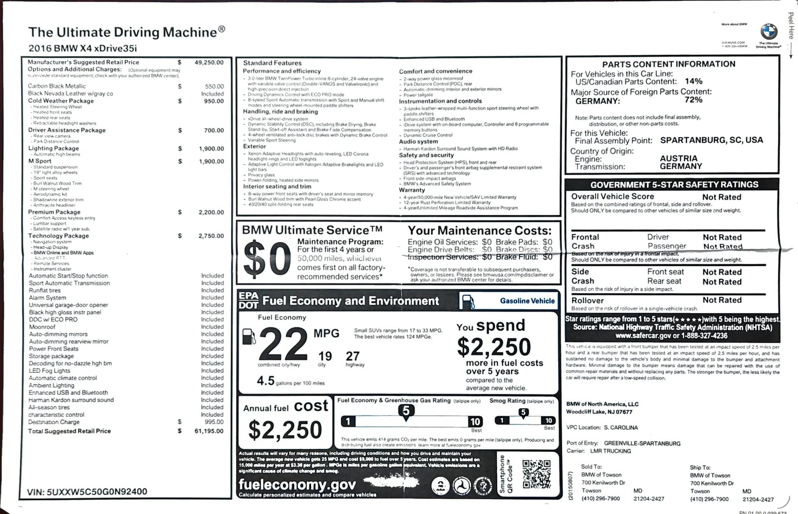 2016 BMW X4 M Sport Rent to Own Put Your Payments to Work