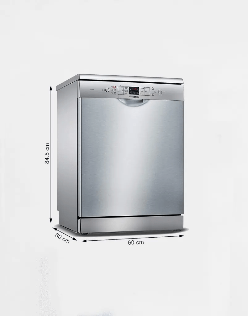 Bosch 13 Place Settings Dishwasher (SMS66GI01I, Silver Inox) Fairdeal