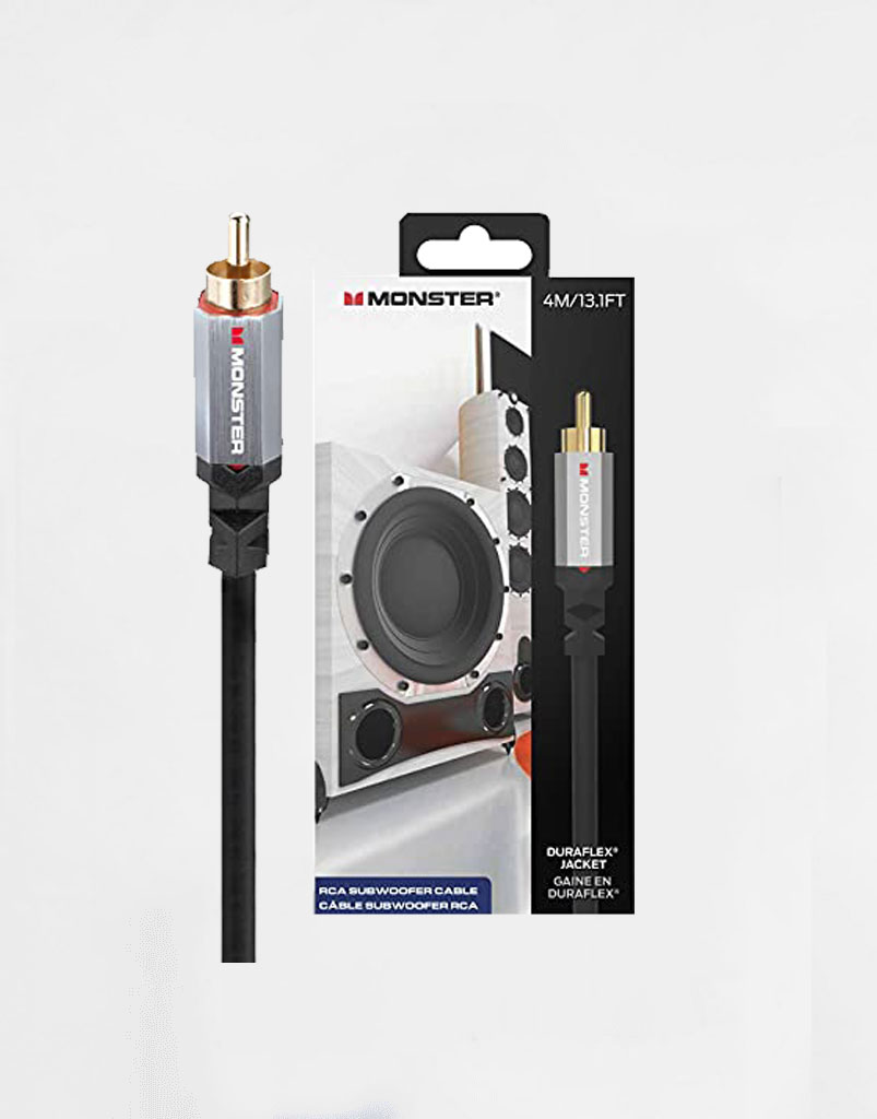 Monster Coaxial Audio Cable for Subwoofer Connector Fairdeal Electronics
