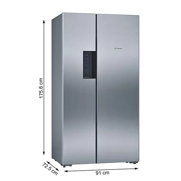 Bosch 661 L Frost Free SidebySide Refrigerator(KAN92VI35I, Stainless