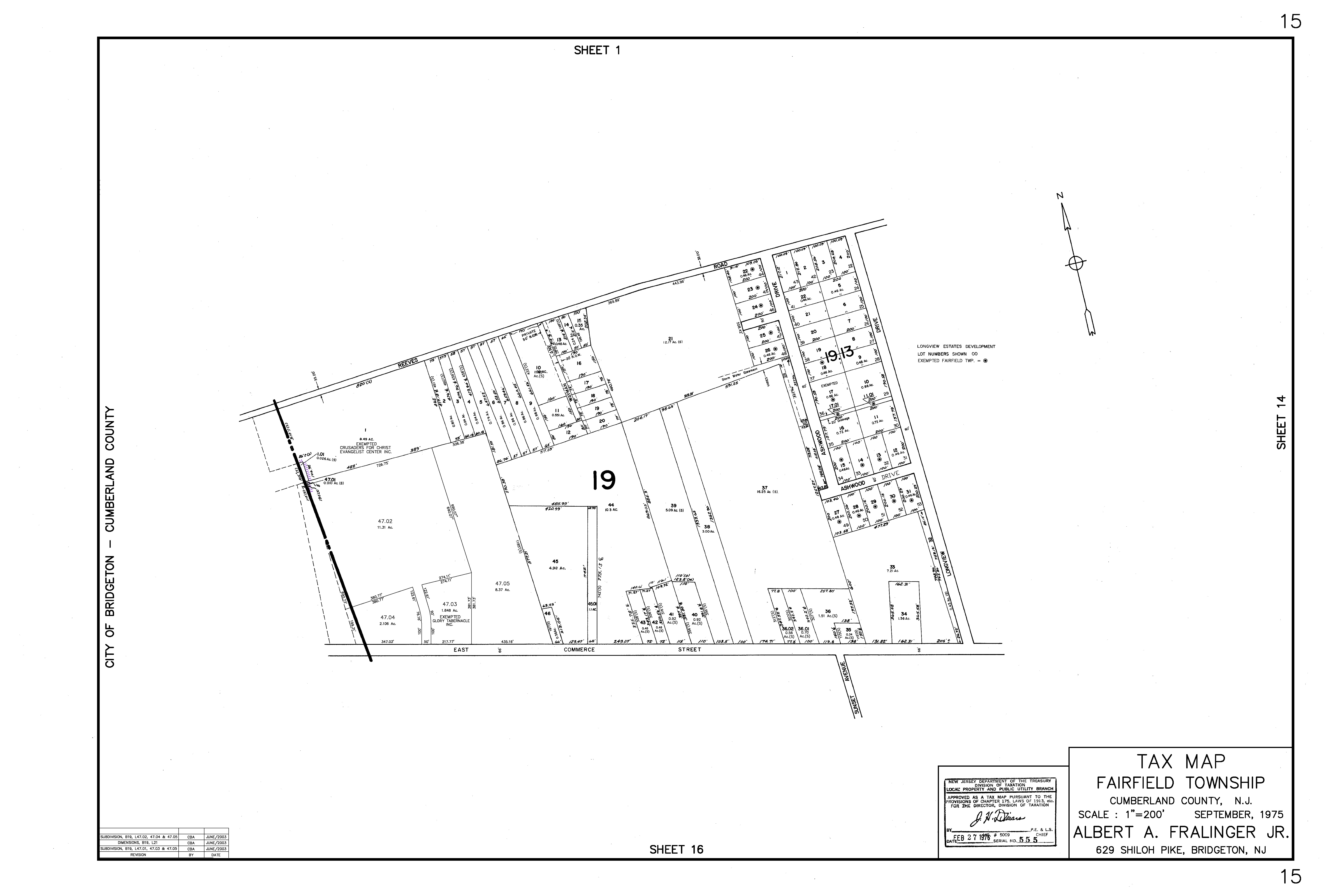 Tax Maps Fairfield Township NJ