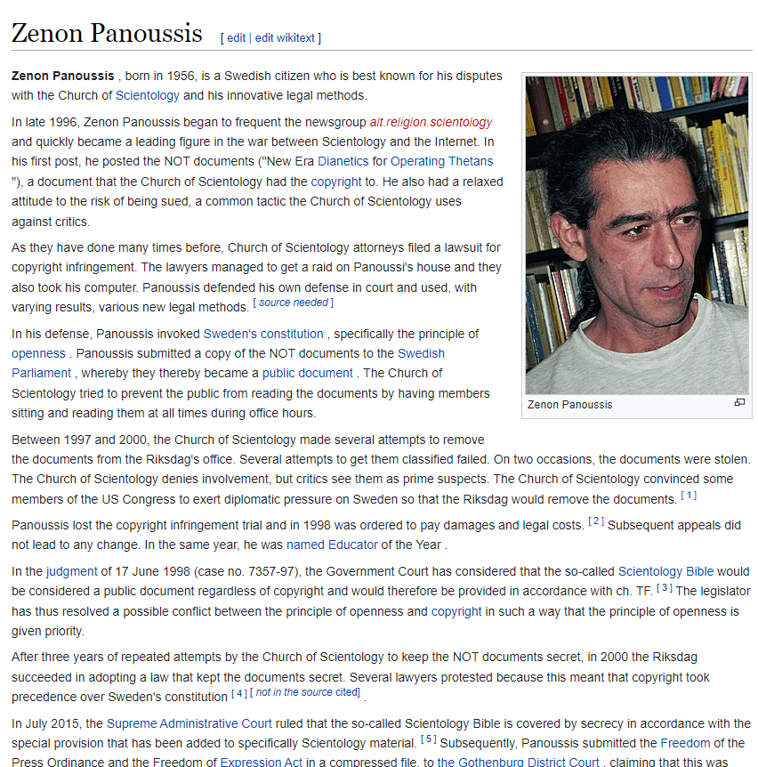 Scientology Fair Game.