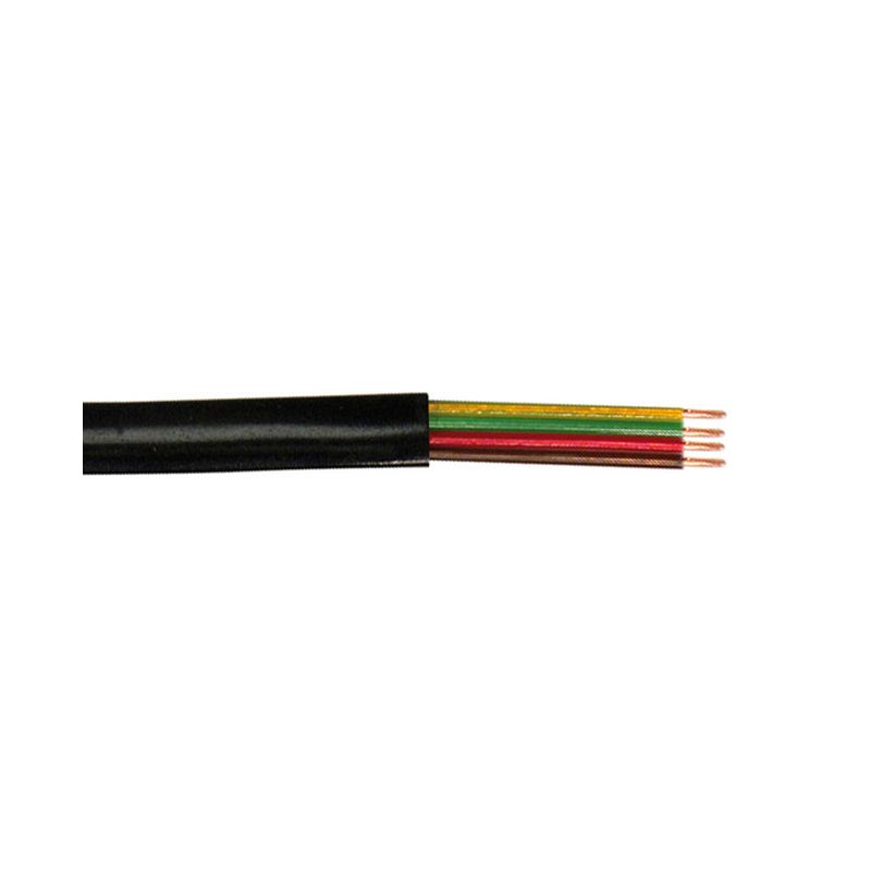 4 CORE FLAT MODULAR TELEPHONE CABLE 100M / BLACK
