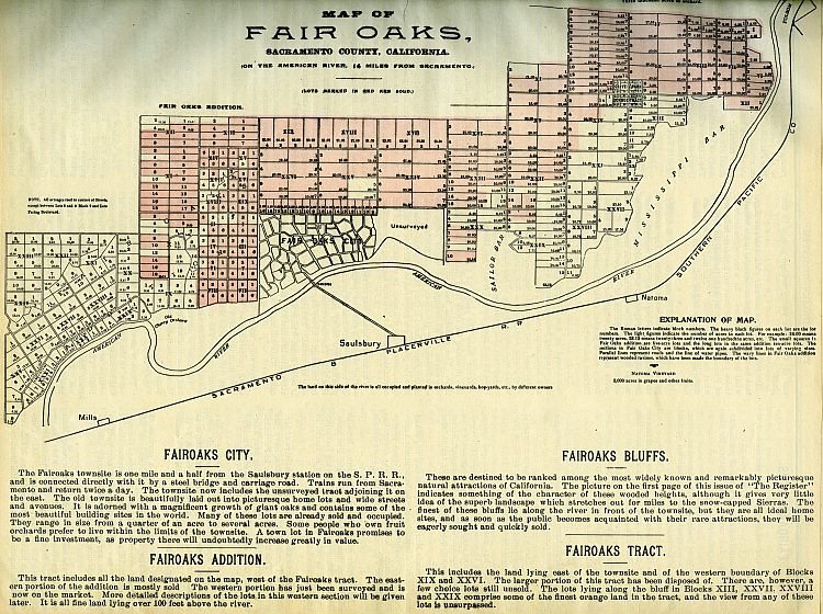 Fair Oaks plots 1901