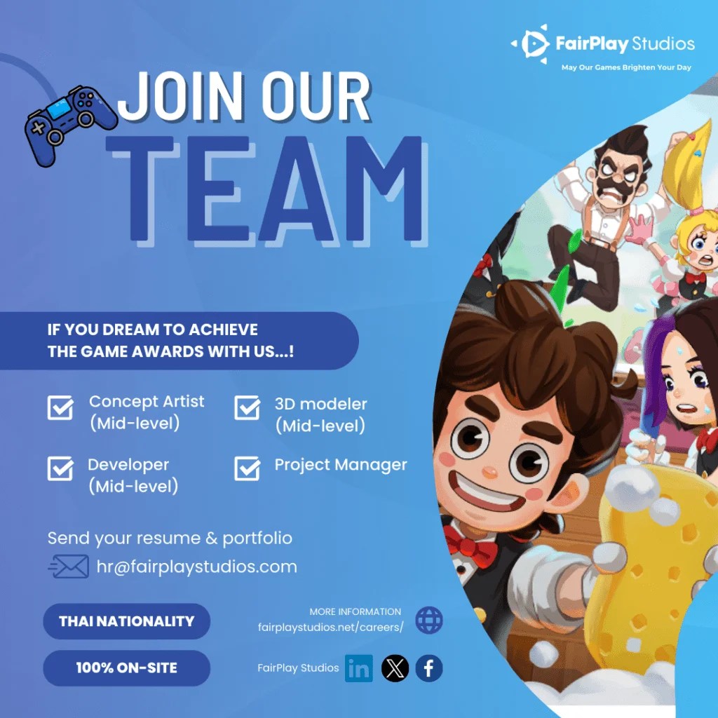 Careers FairPlay Studios