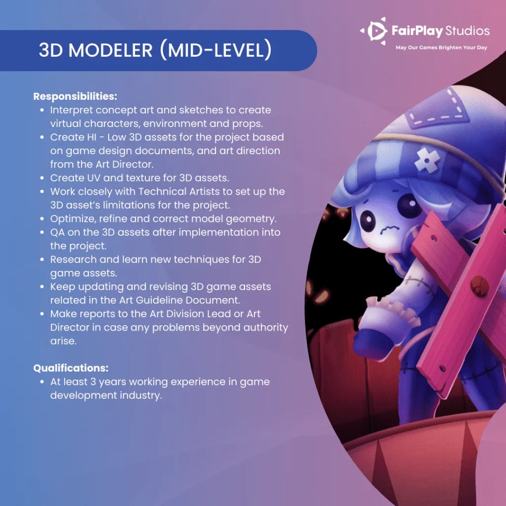 Careers FairPlay Studios