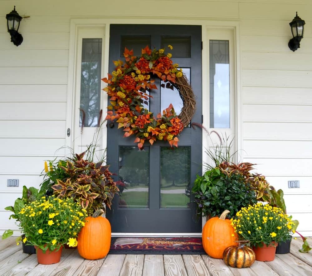 Fall Front Door 4 Ways Fairview Garden Center