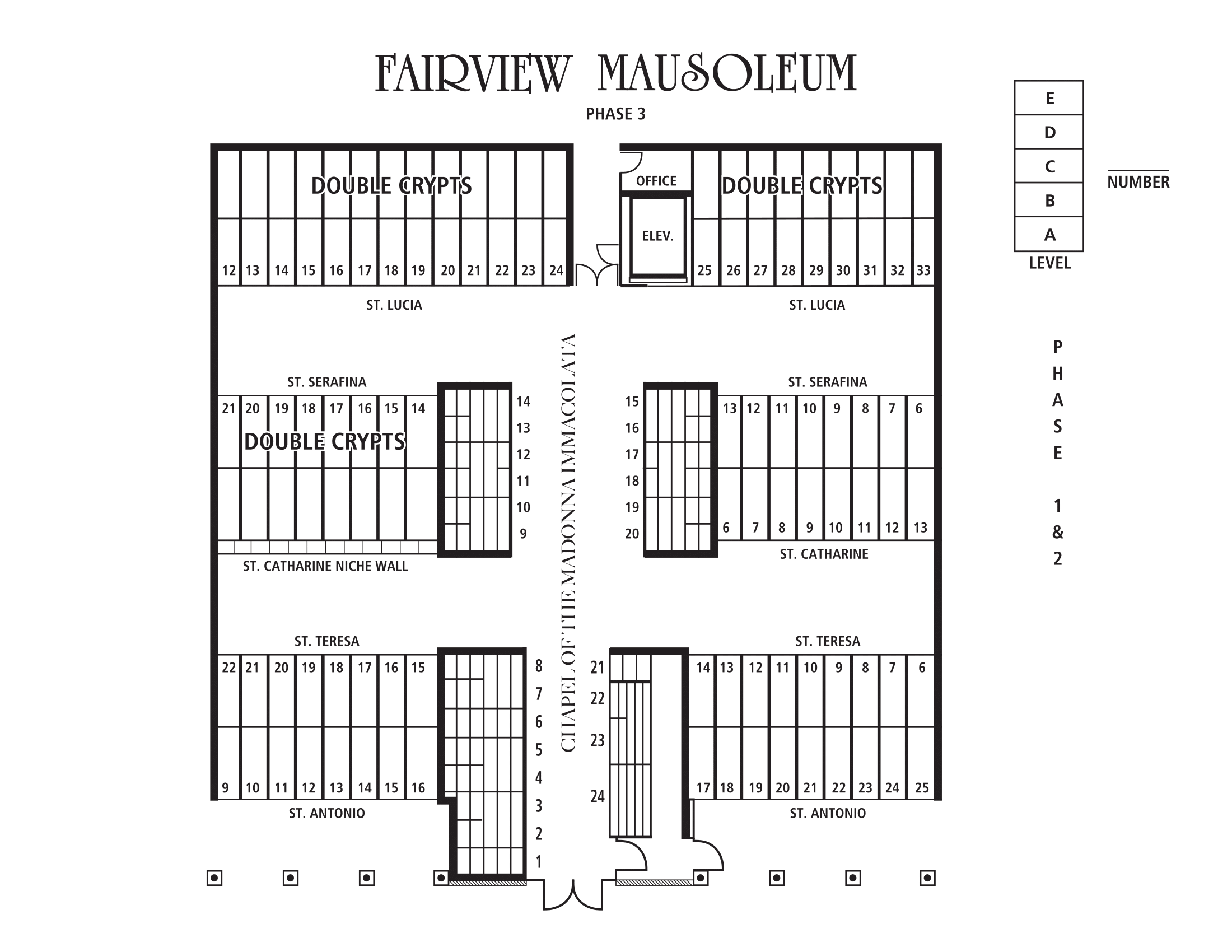 Mausoleum Floor Plans Fairview Mausoleum