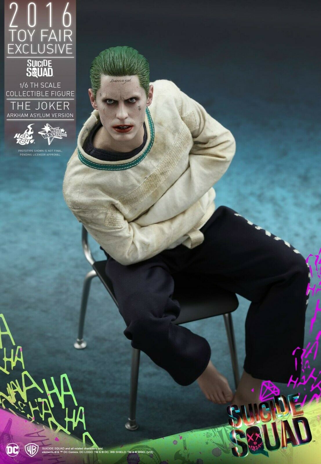 Hot Toys JOKER Arkham Asylum Toy Fair Suicide Squad Figura De Acción