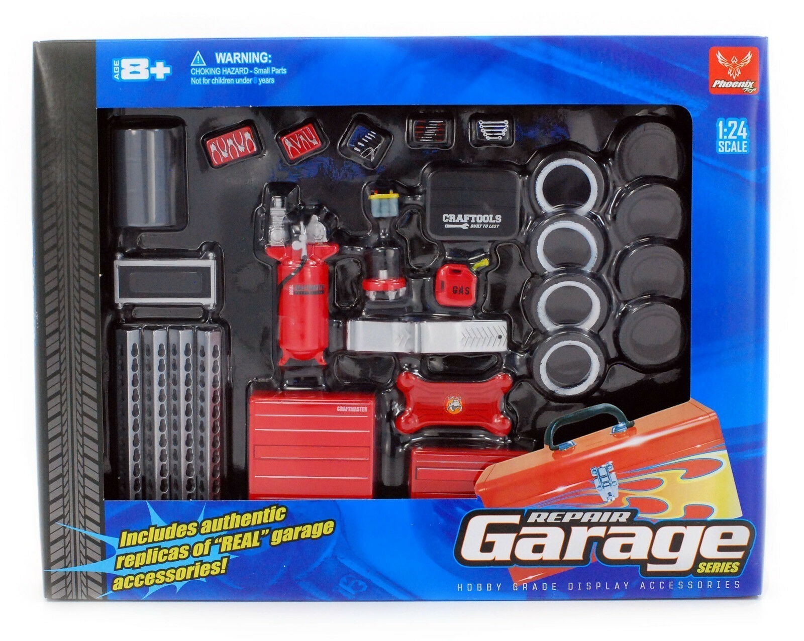 Hobby Gear Repair Garage Accessories Set 1/24 Scale · Fairway Hobbies