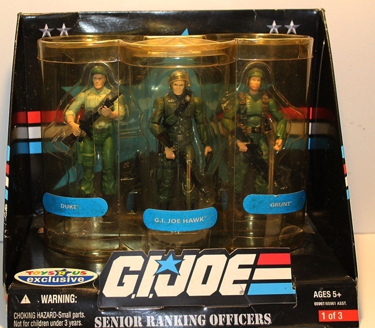 Hasbro GI Joe Senior Ranking Officers Toys R Us Exclusive 3 Pack Grunt