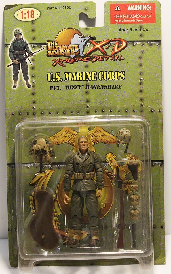 21st Ultimate Soldier XD 118 Figure WWII US MARINE CORPS PVT "DIZZY