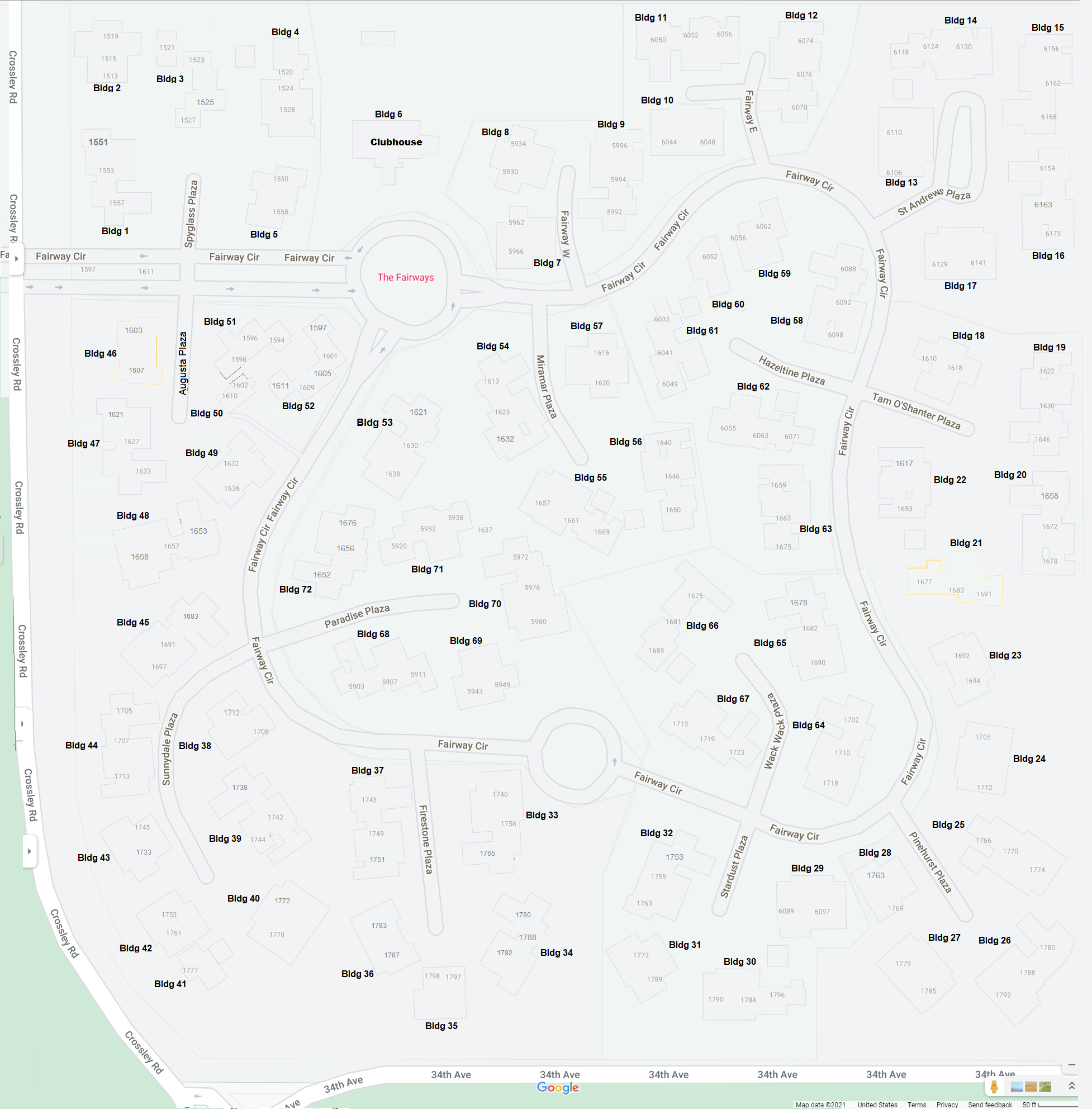 Neighborhood Map The Fairways Palm Springs
