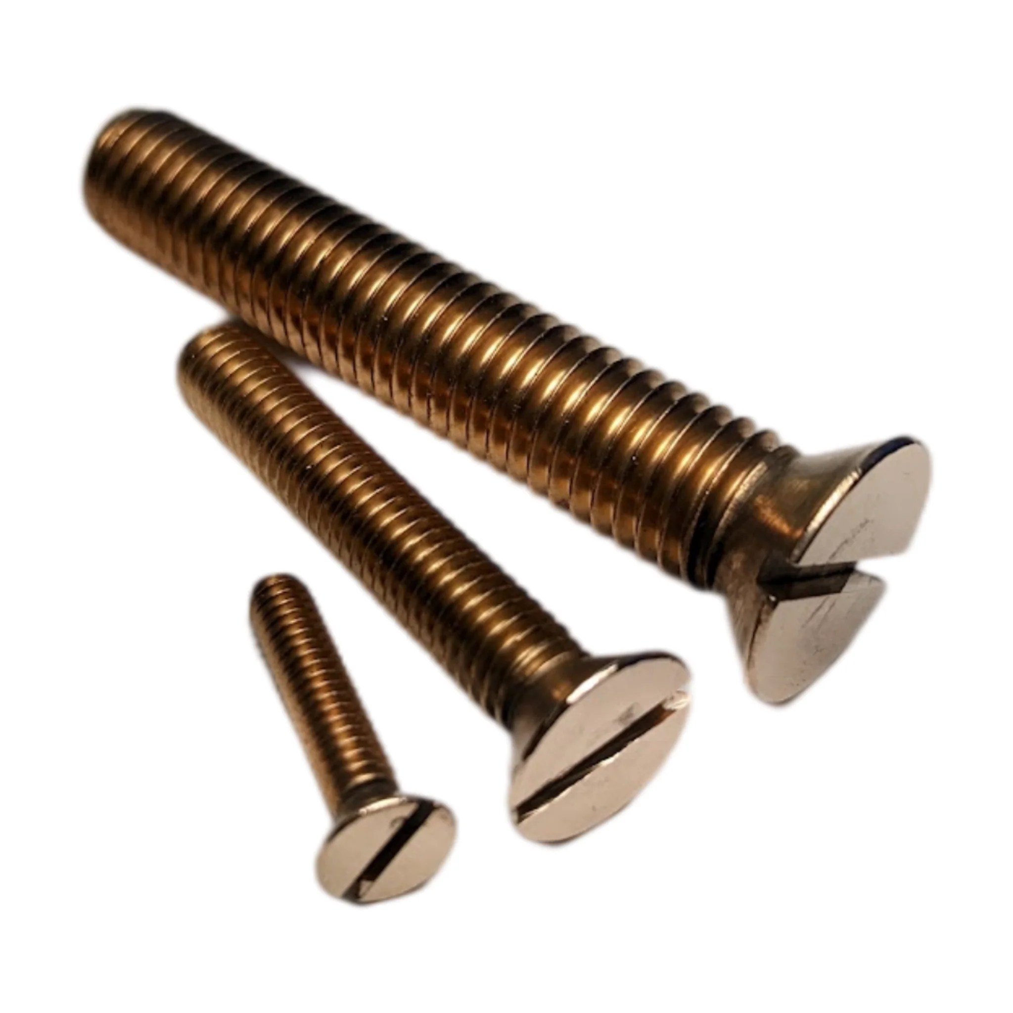 Flat Head Silicon Bronze Machine Screws / Bolts Fair Wind Fasteners