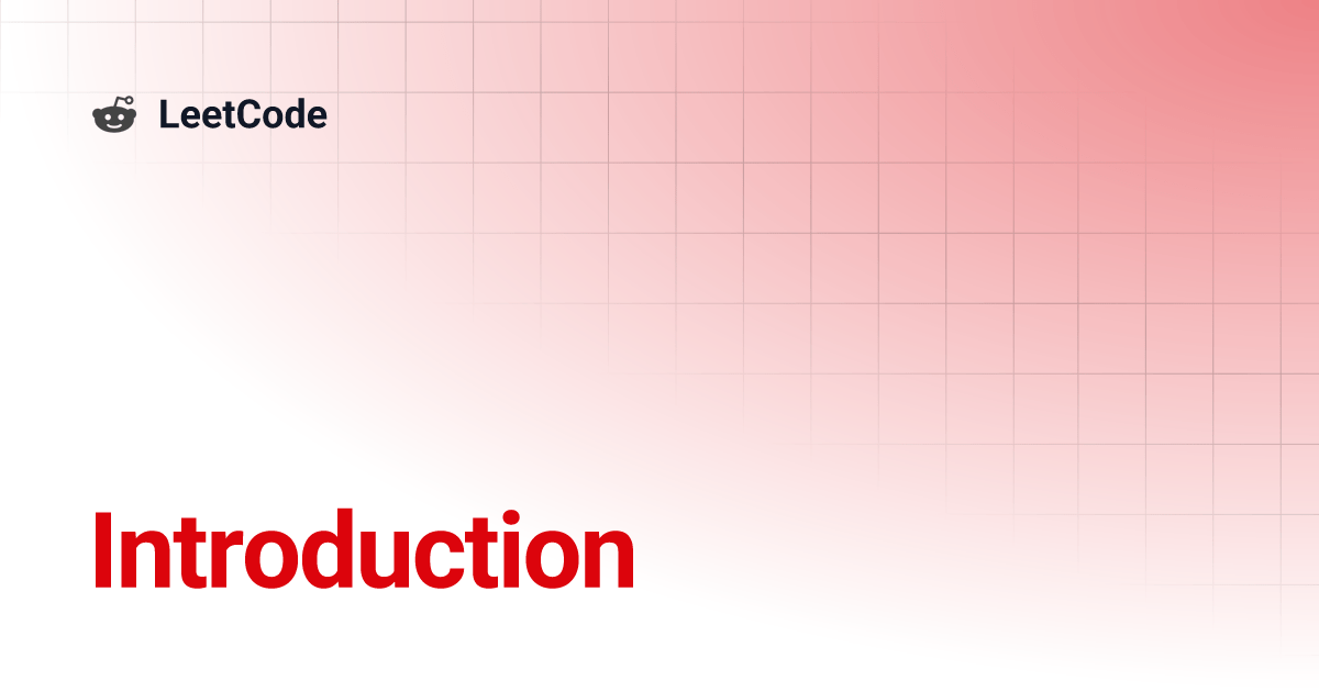 Introduction LeetCode