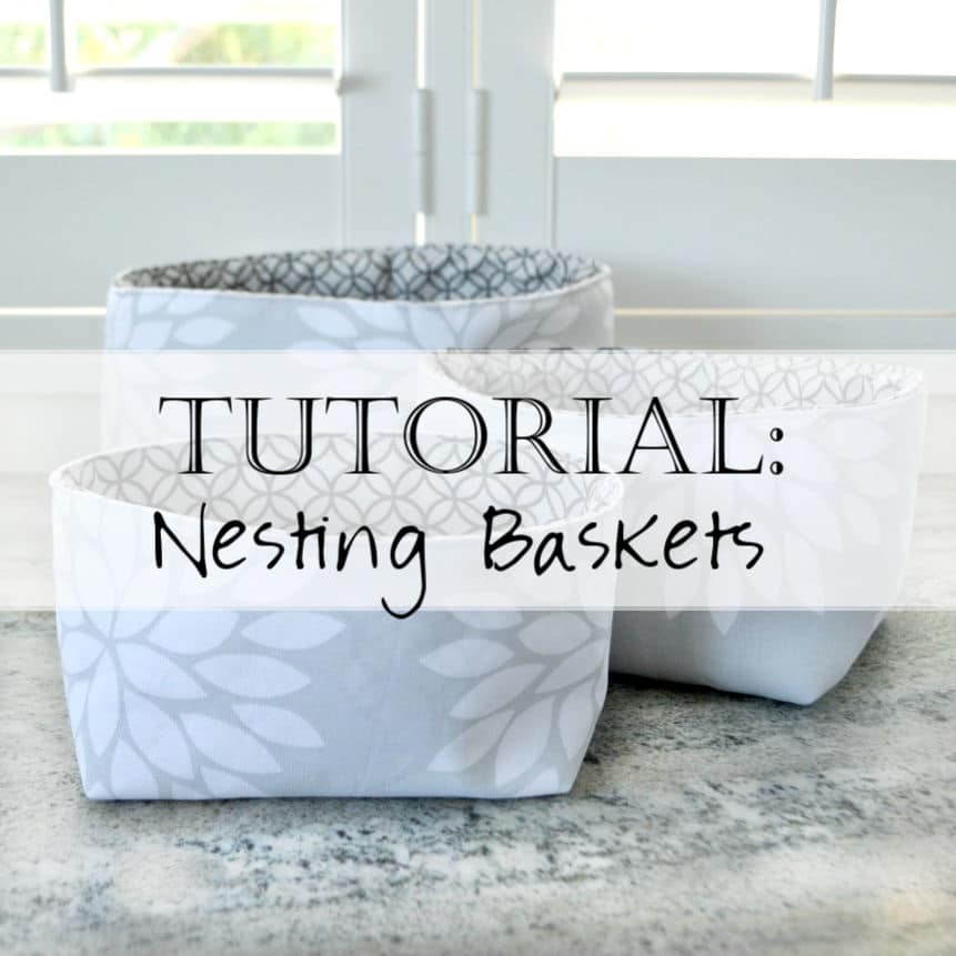 Tutorial Sewing Square Nesting Baskets Pattern Faith and Fabric