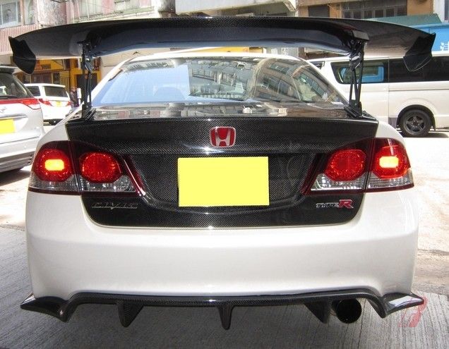 Honda 200710 Civic TypeR FD2 JS003 carbon fiber rear wing spoiler