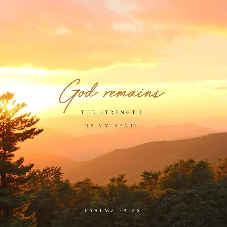 God Remains the Strength of My Heart The Bible Faith Pixel