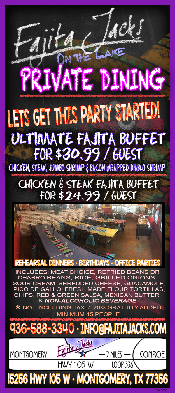 Private Dining Fajita Jack's TexMex Grill and Cantina On Lake