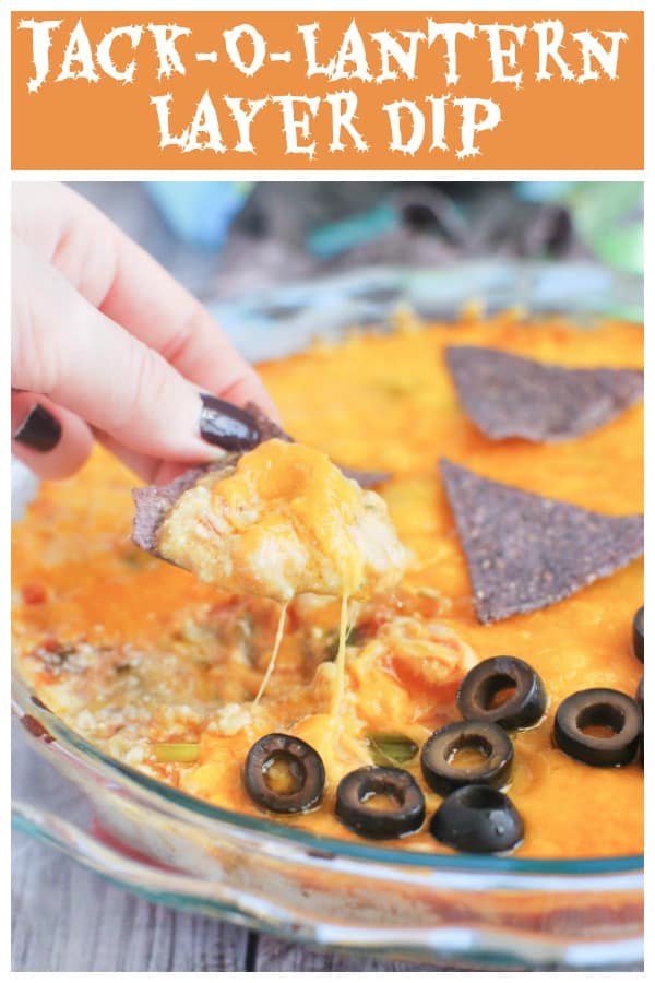 JackOLantern Layer Dip Halloween Party Recipe