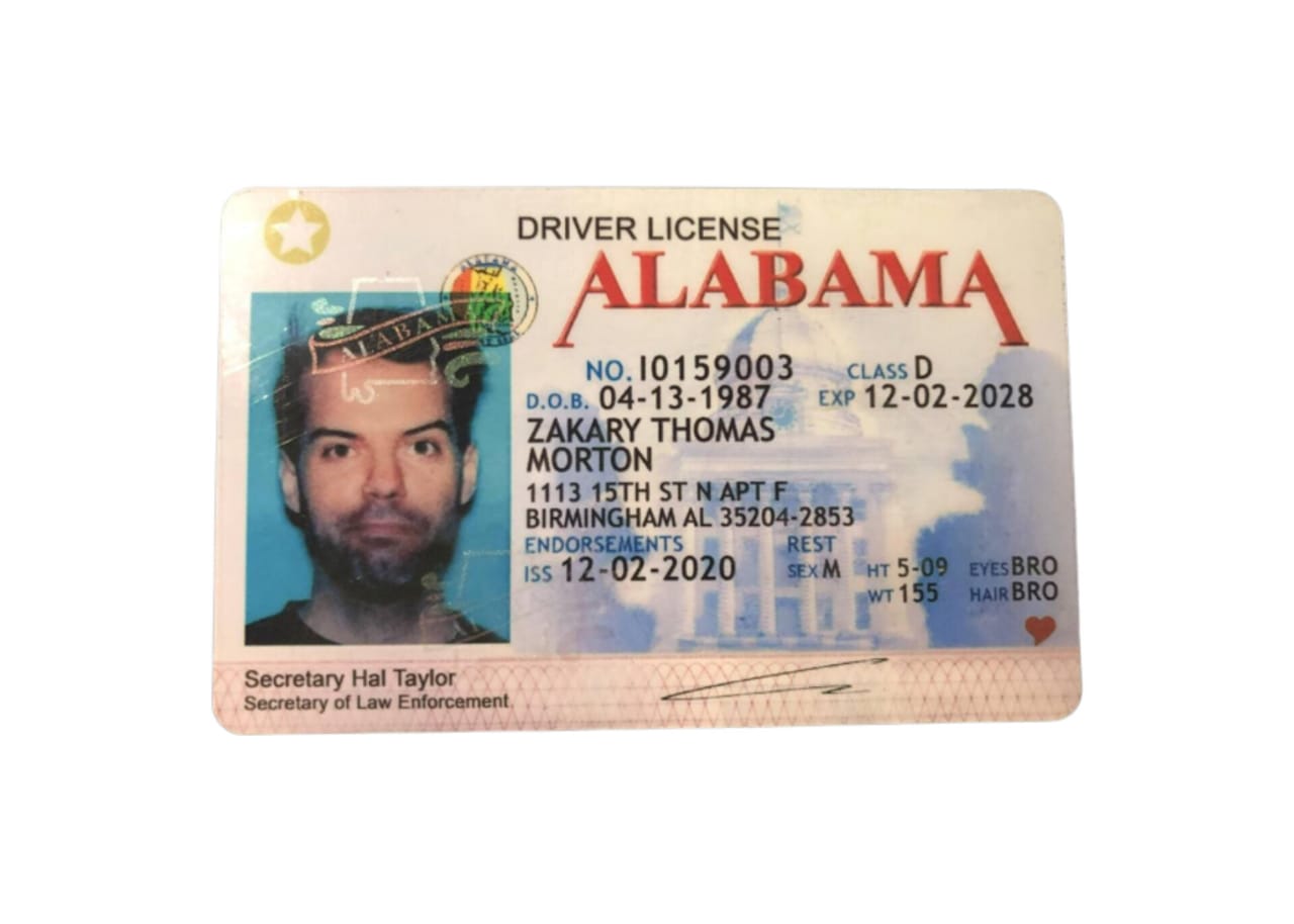 Alabama Fake ID Buy Authentic Fake ID and Driver License 1