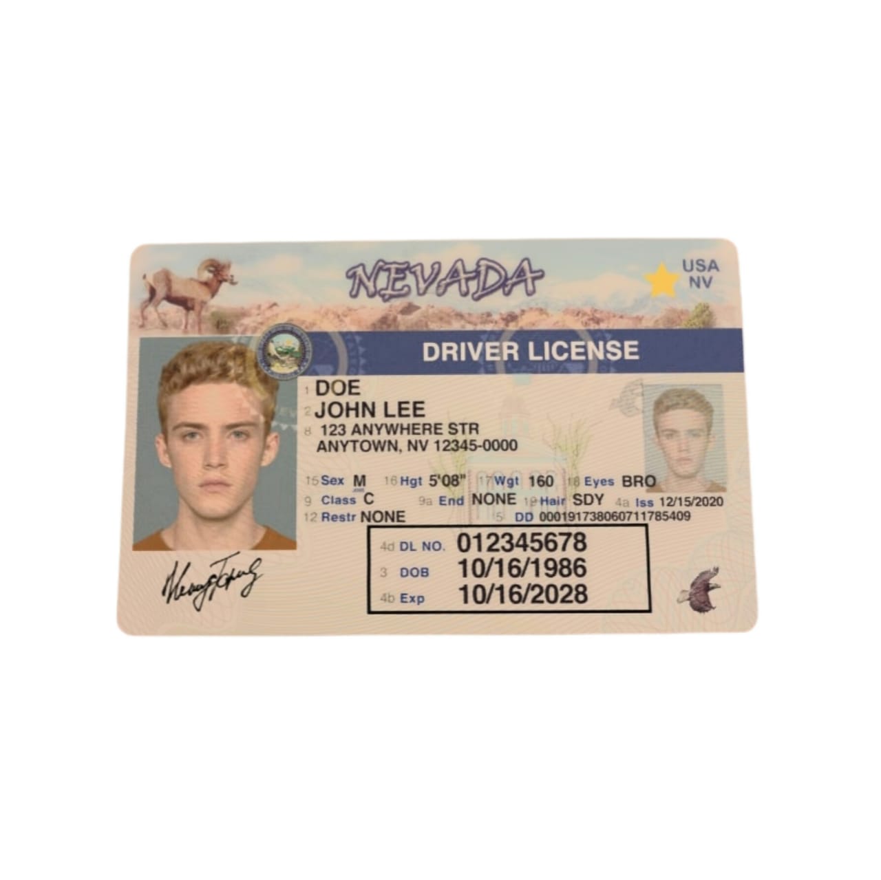 Nevada Fake Driver License Nevada Real ID fakeidvendor.cc