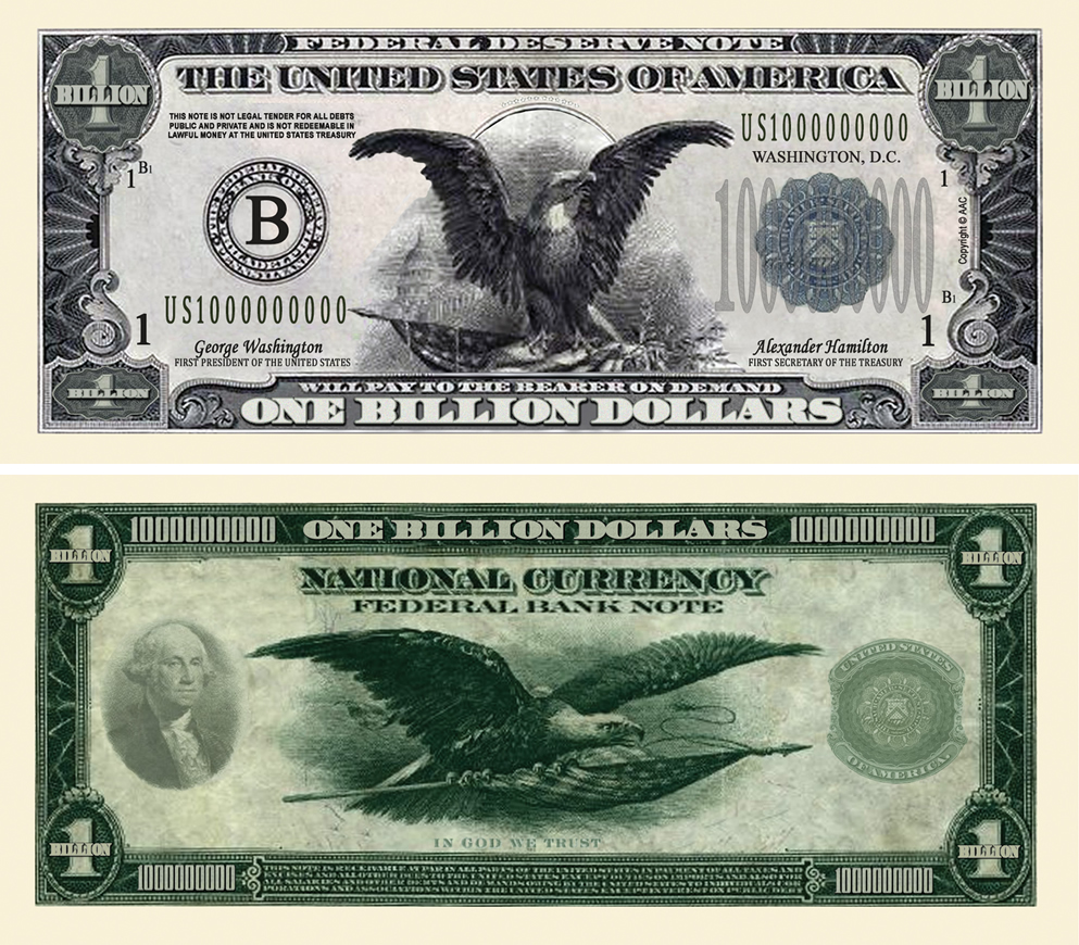 FakeMillion CLASSIC BILLION DOLLAR BILL FakeMillion