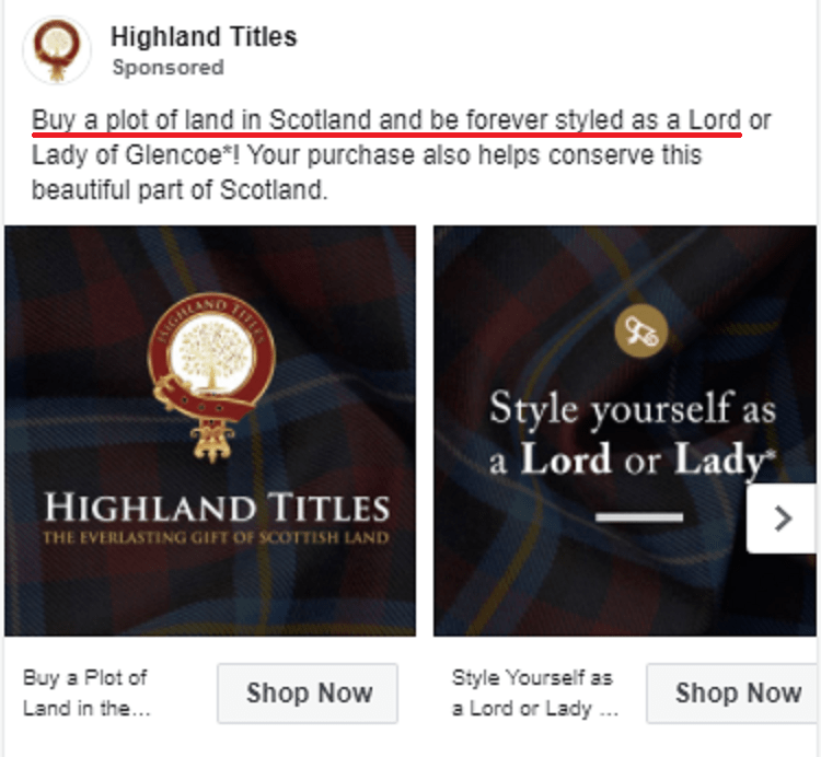 Highland Titles Fake or Real?