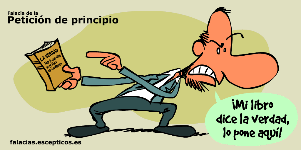 Petición de principio Falacias lógicas explicadas gráficamente