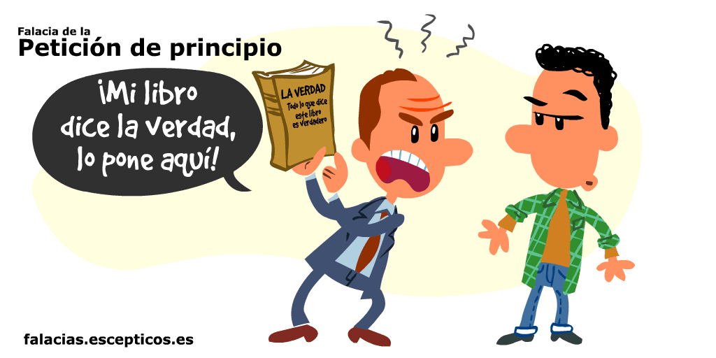 Petición de principio Falacias lógicas explicadas gráficamente