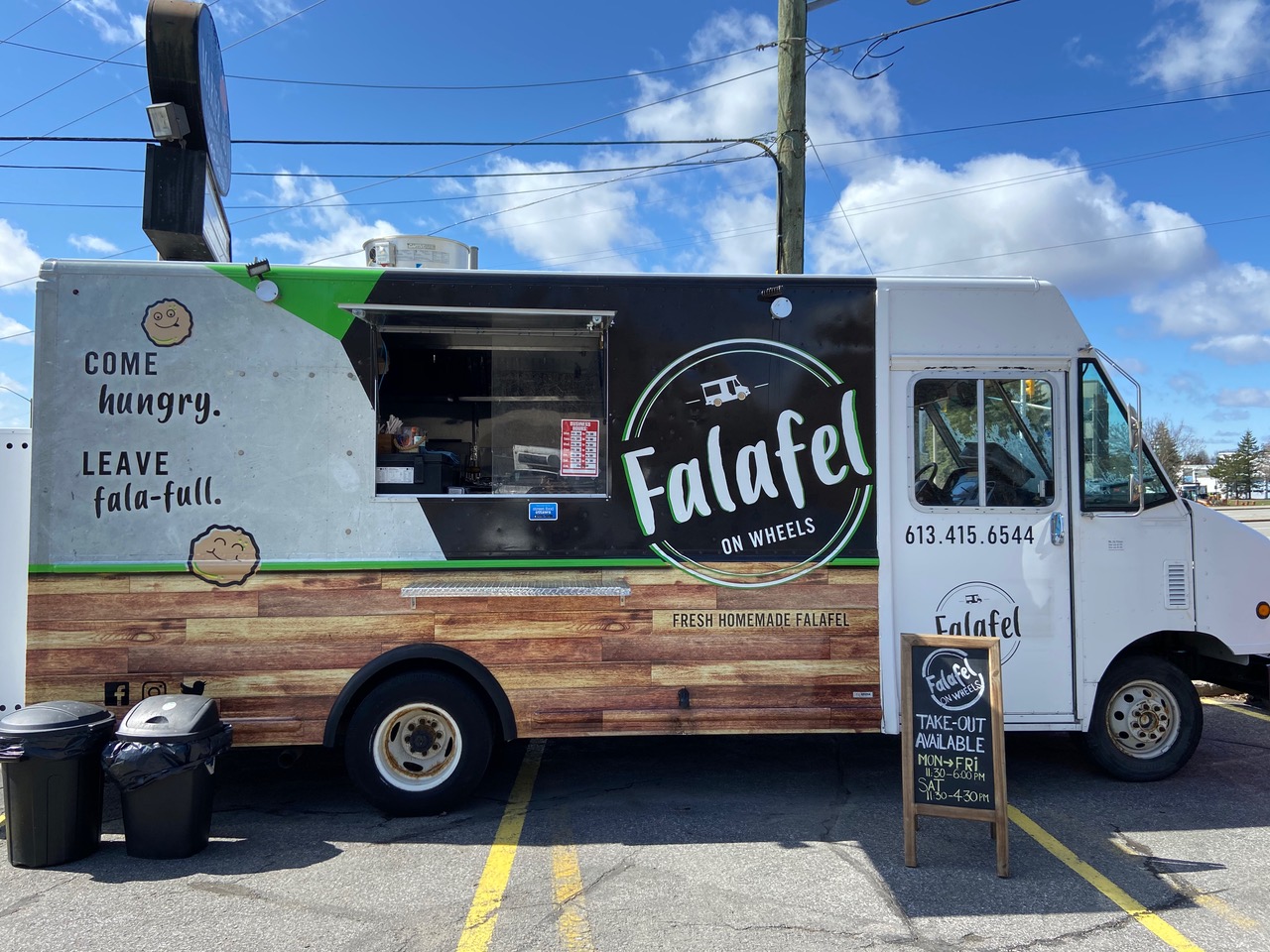 Falafel On Wheels Food Truck Ottawa Fresh Homemade Falafel