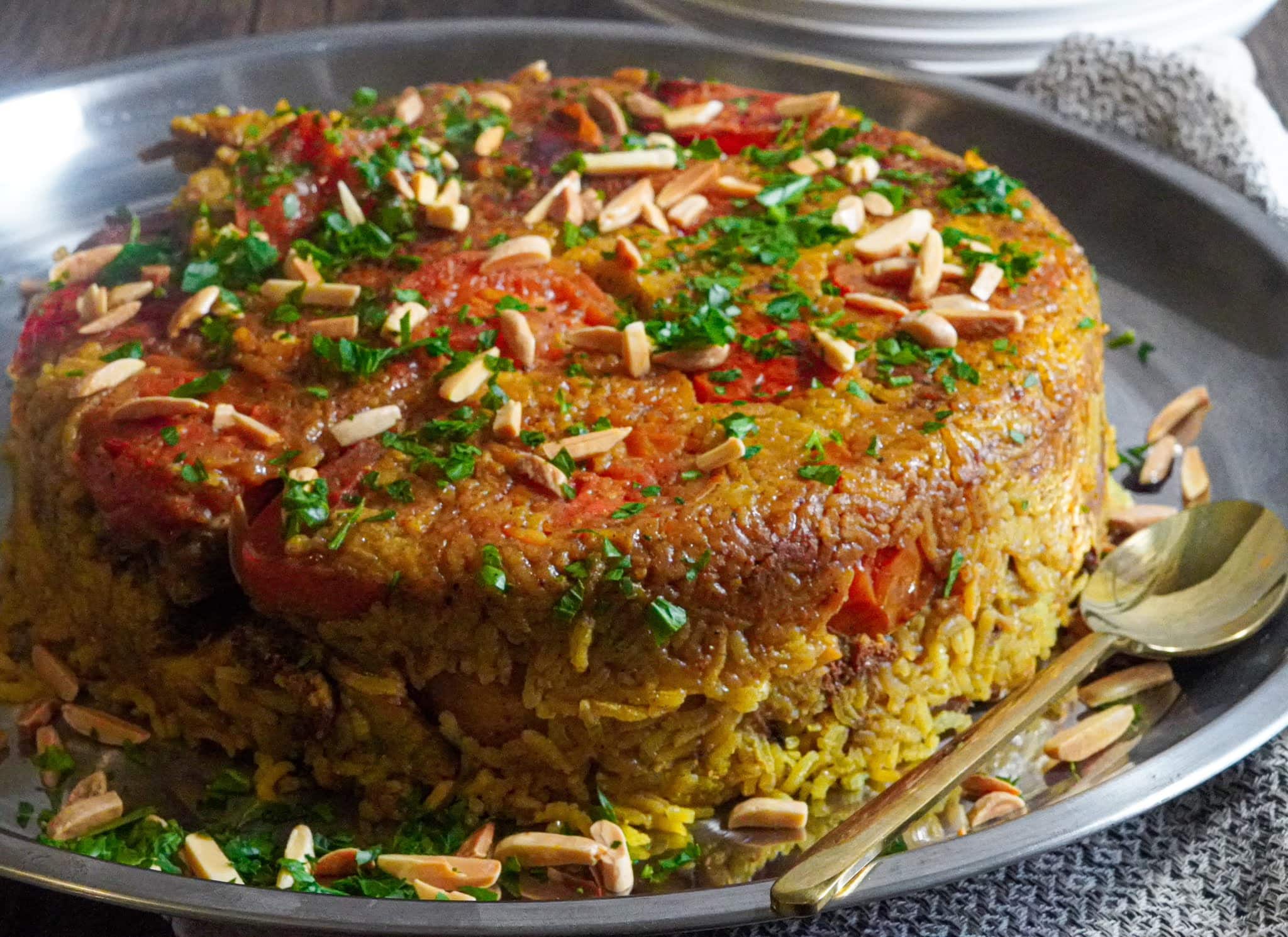 Chicken Maqluba (Flipped Upside Down) FalasteeniFoodie