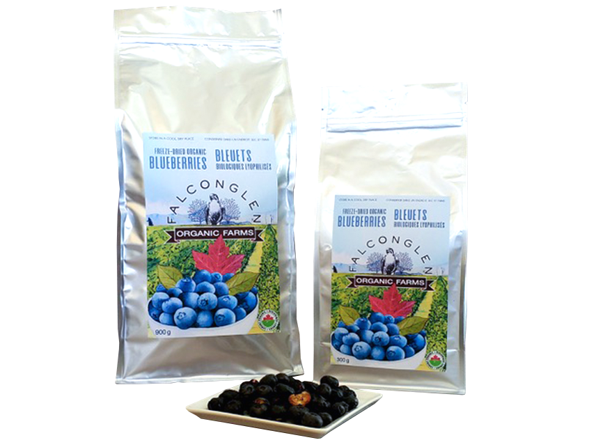 FreezeDried Organic Blueberries Falconglen Organic Farms