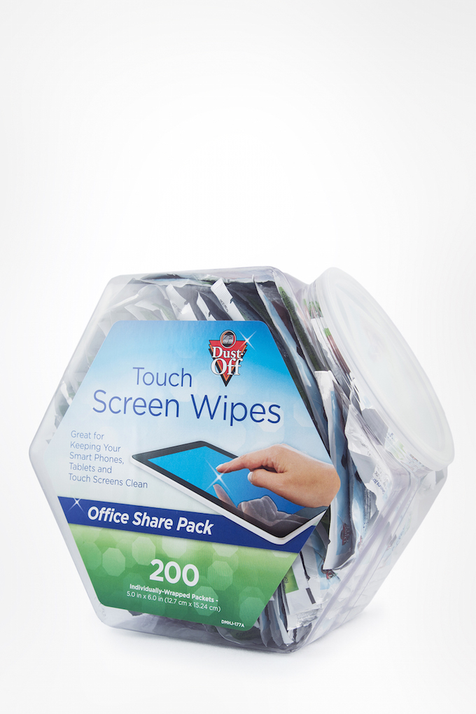 Touch Screen Wipes Office Share Pack 200 Count Falcon Safety